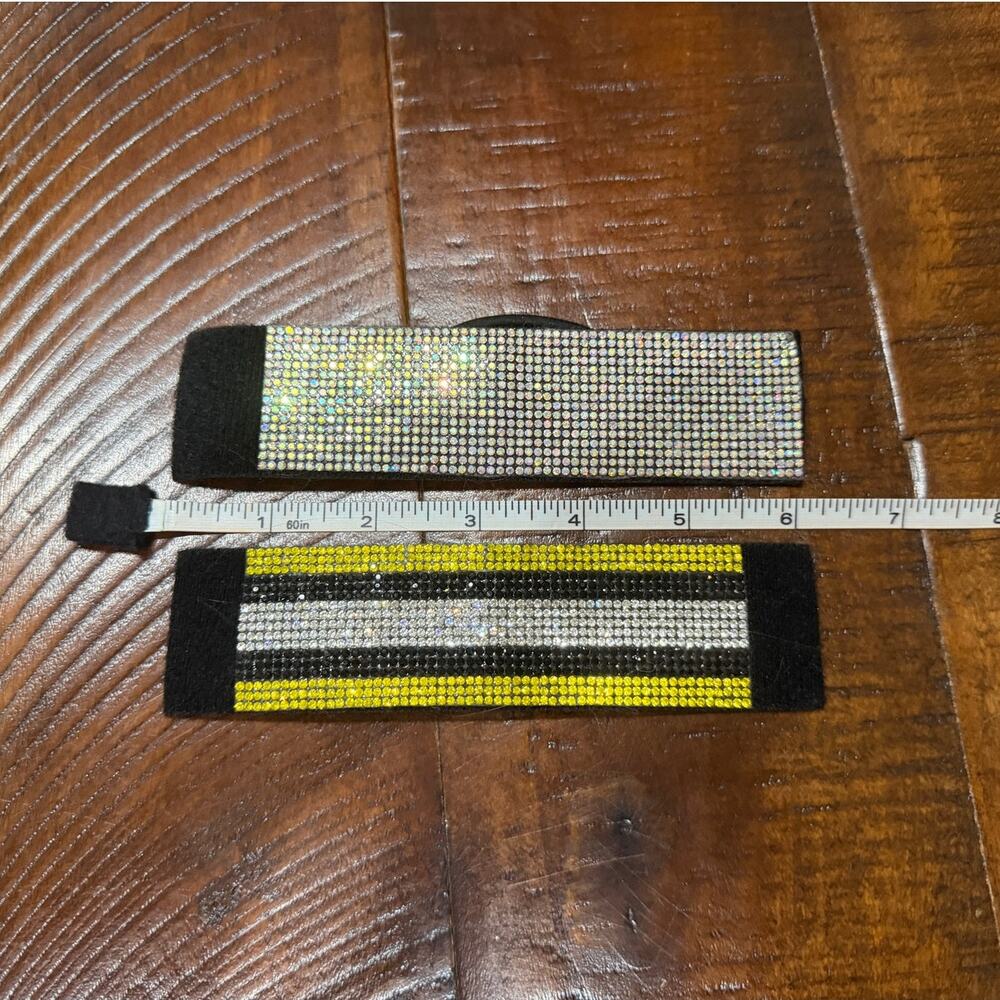 Set of 2 Rhinestone Ponytail Wraps